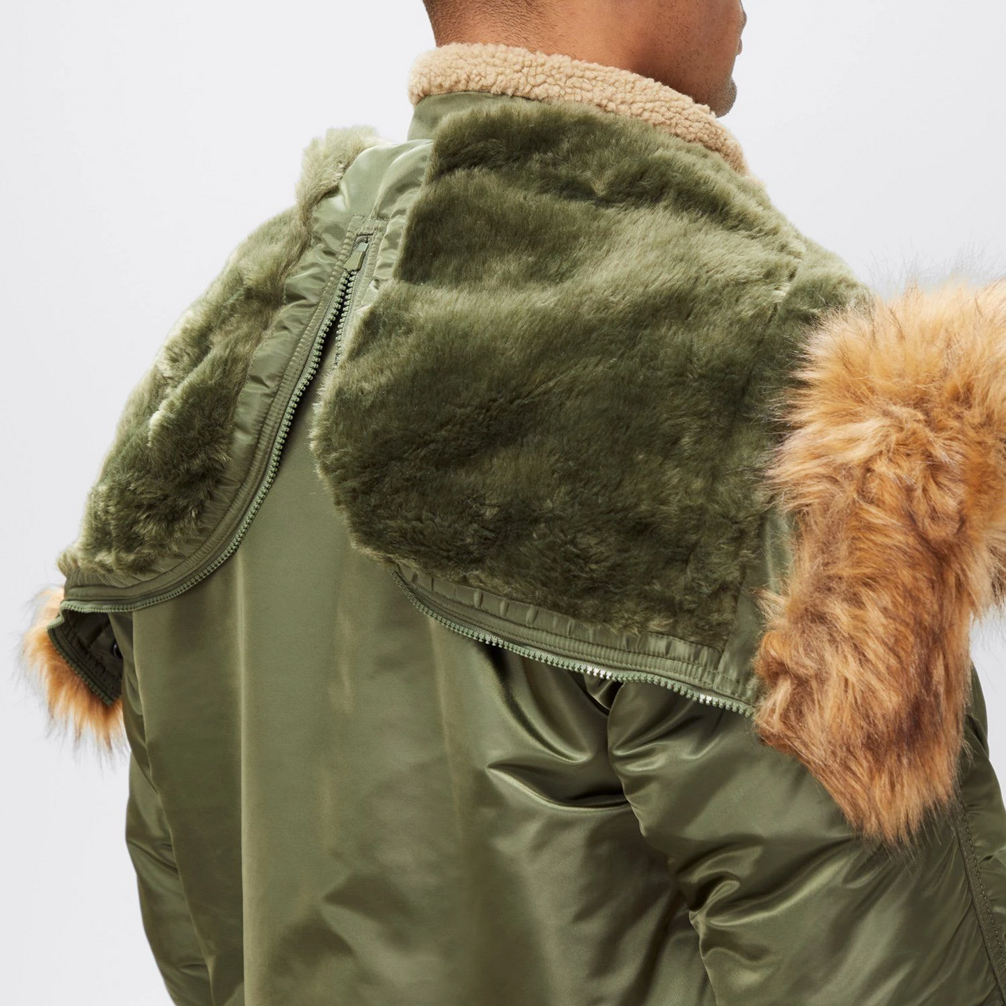 ALPHA N-2B SHORT WAIST PARKA (SAGE)