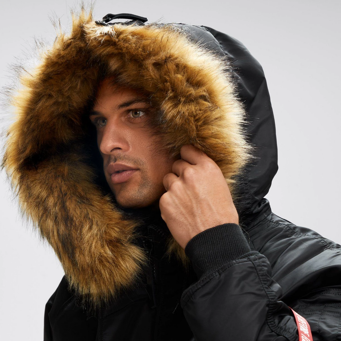 ALPHA N-2B SHORT WAIST PARKA (BLACK)