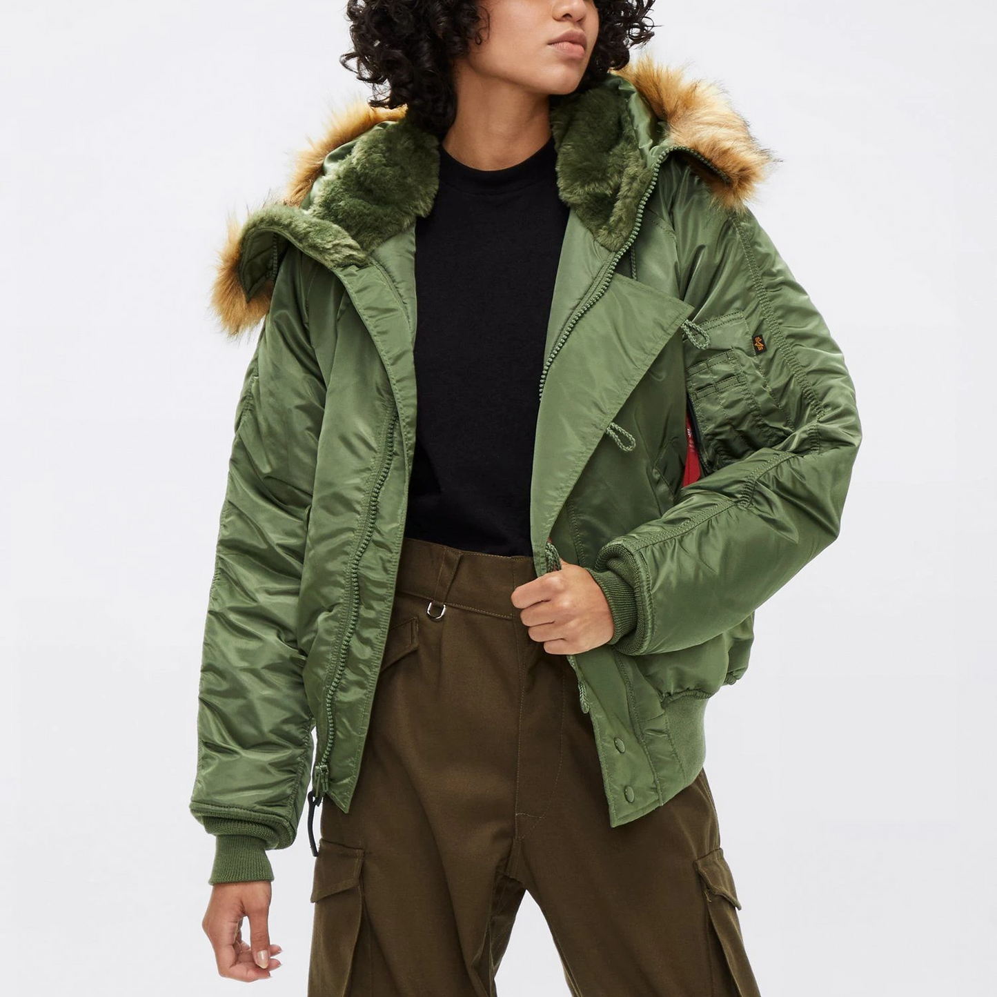 ALPHA N-2B SHORT WAIST PARKA (SAGE)
