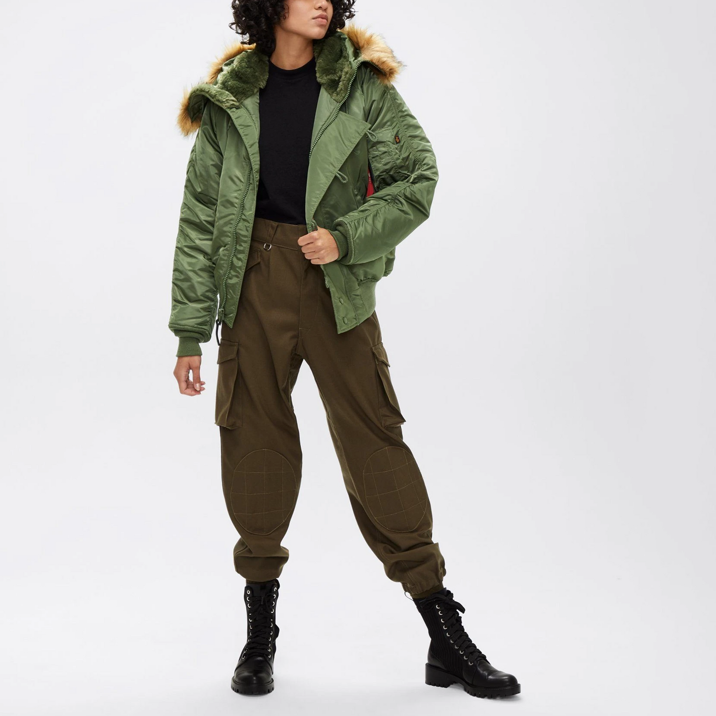 ALPHA N-2B SHORT WAIST PARKA (SAGE)