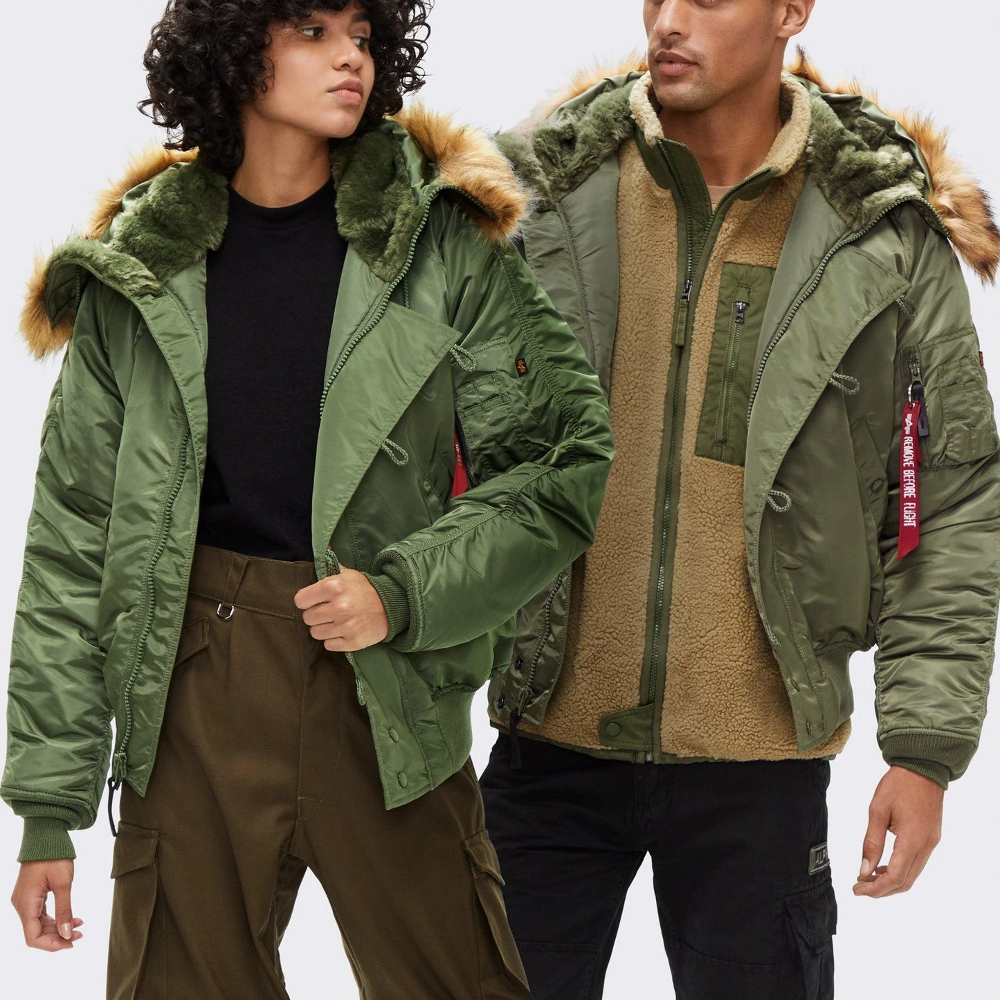 ALPHA N-2B SHORT WAIST PARKA (SAGE)