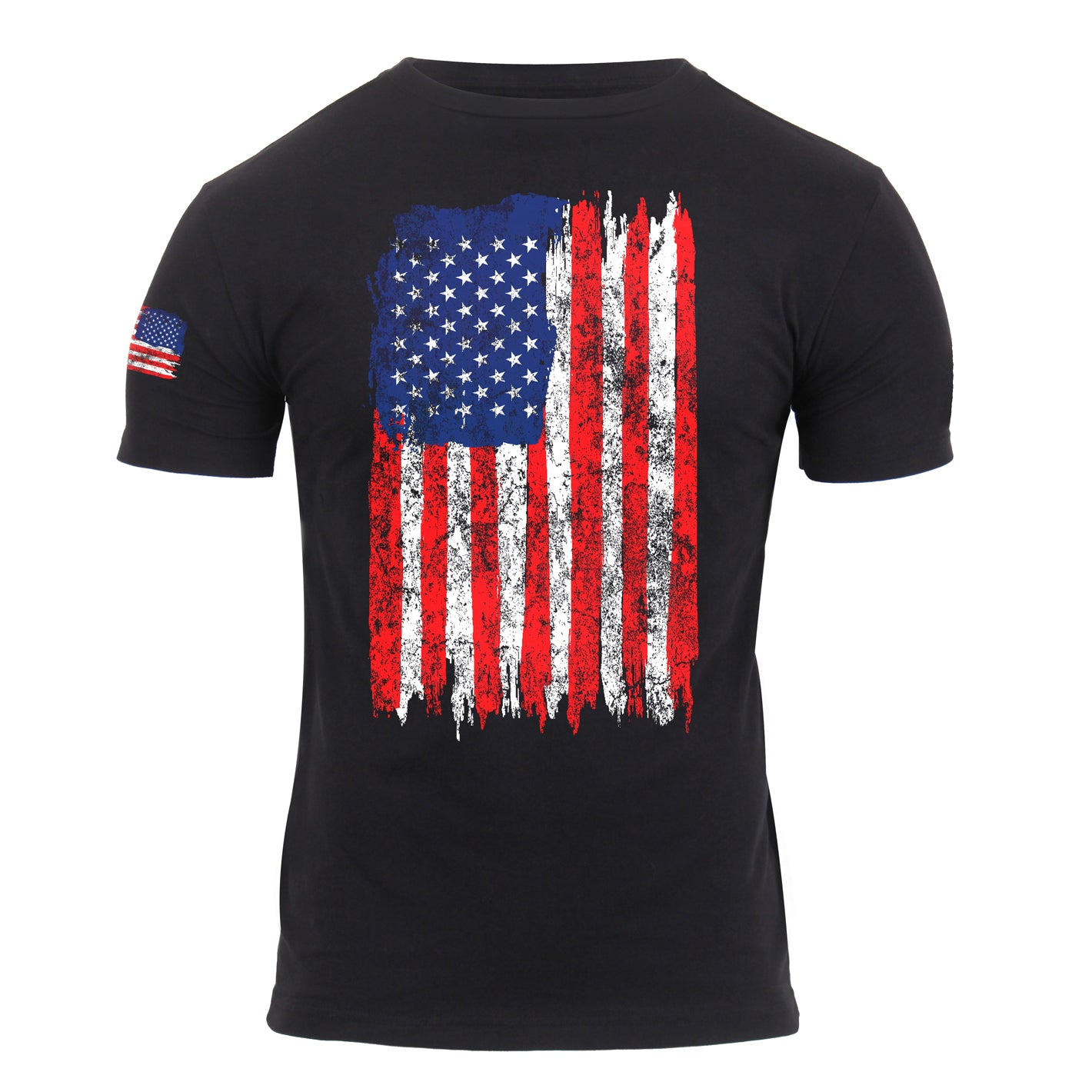Distressed USA Flag T-shirt (ROT05)
