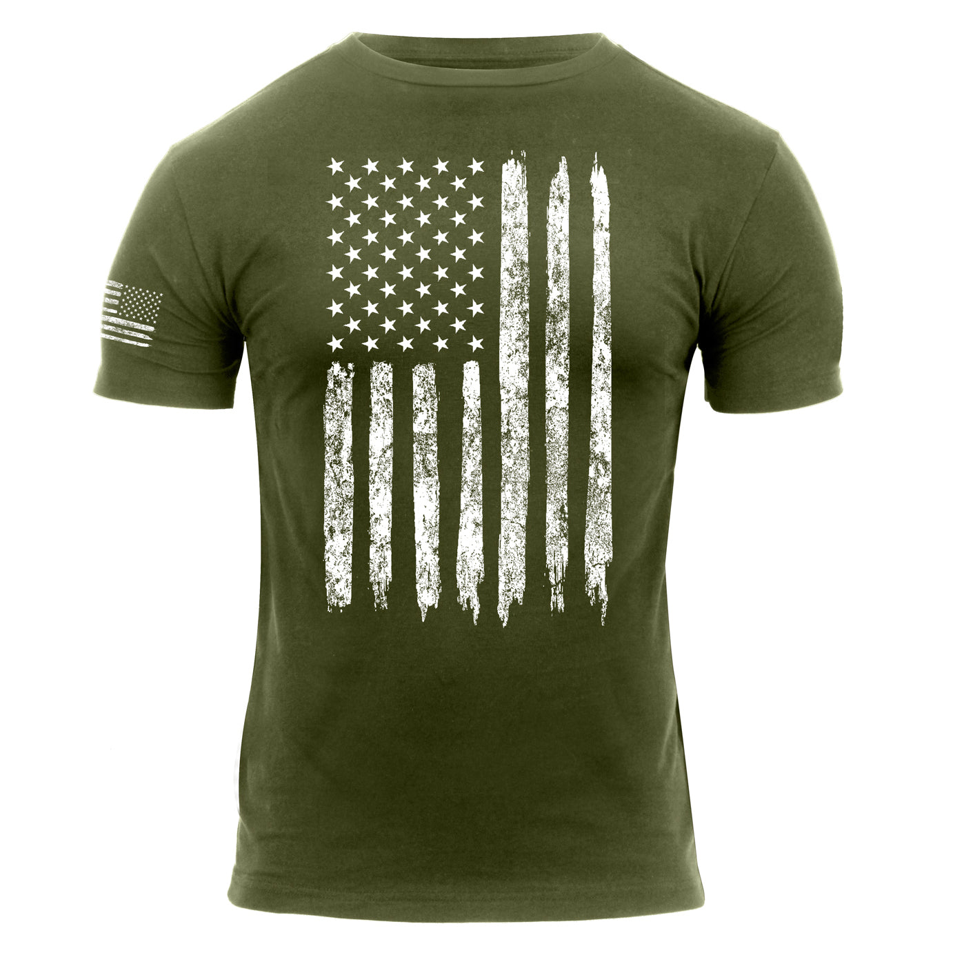 Distressed USA Flag T-shirt (ROT05)