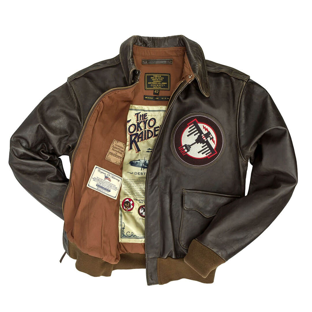 Cockpit Tokyo Raiders™ A-2 Leather Flight Jacket