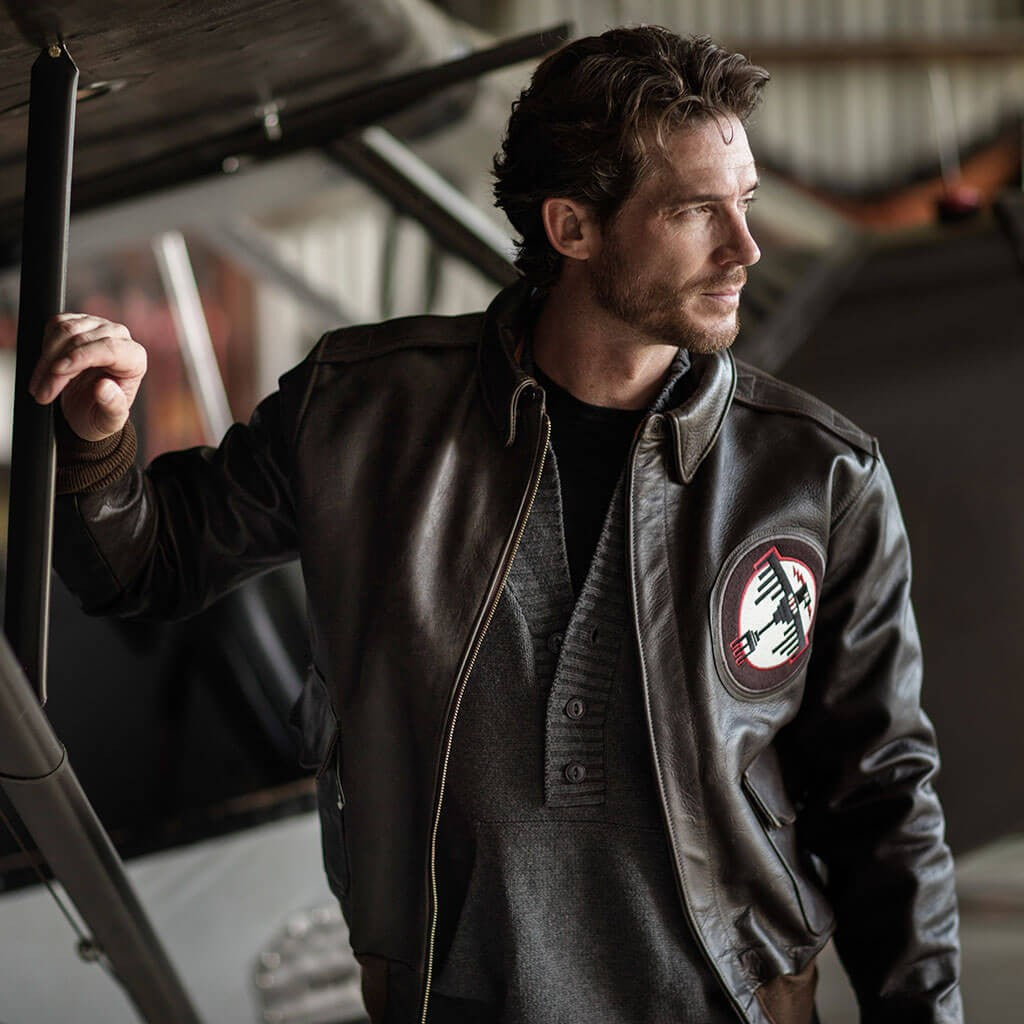 Cockpit Tokyo Raiders™ A-2 Leather Flight Jacket