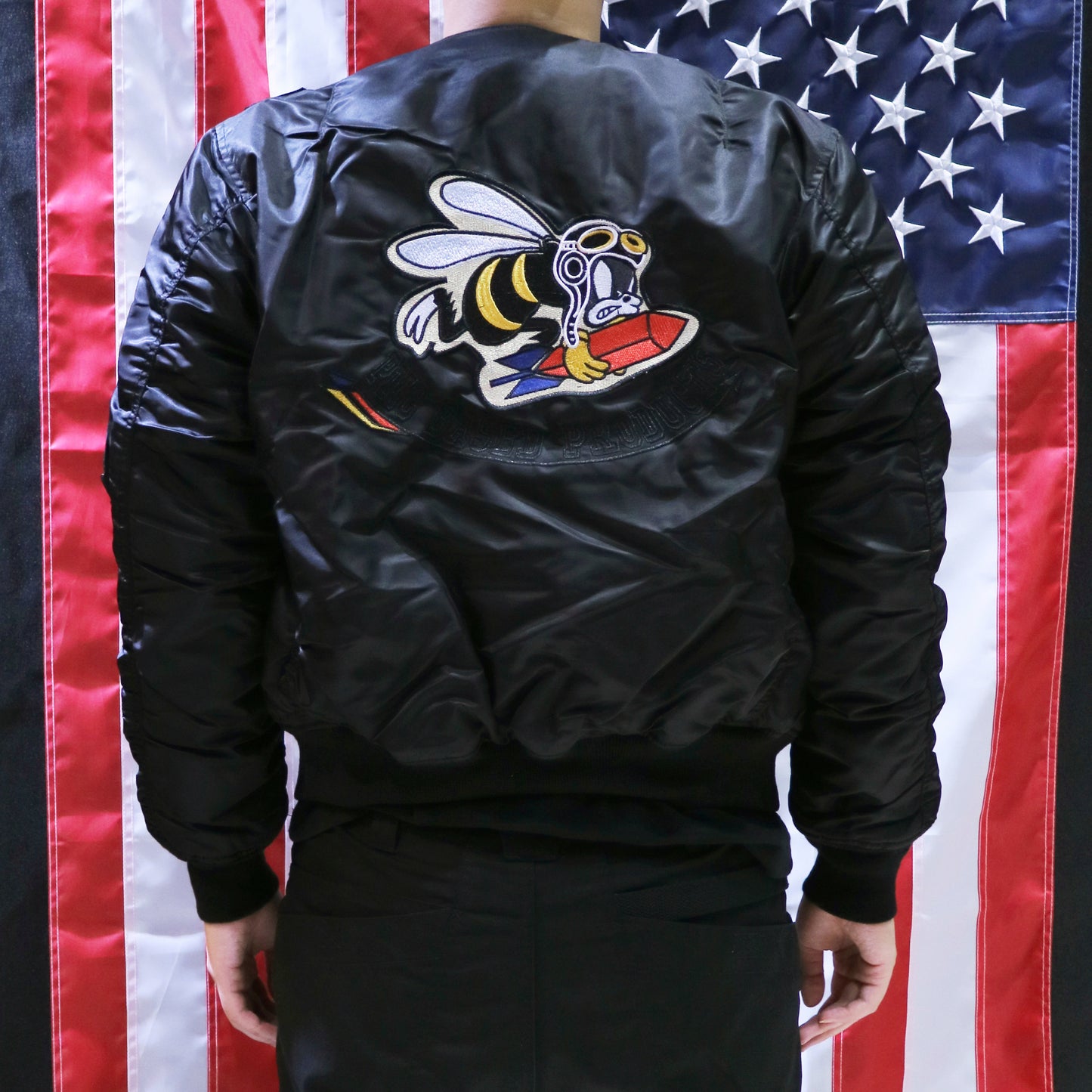 VANCEFLY MA-1 Flight Jacket (Black)