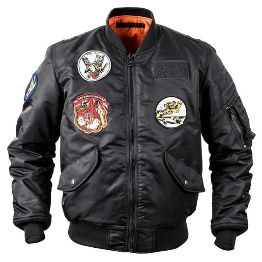 VANCEFLY MA-1 Flight Jacket (Black)
