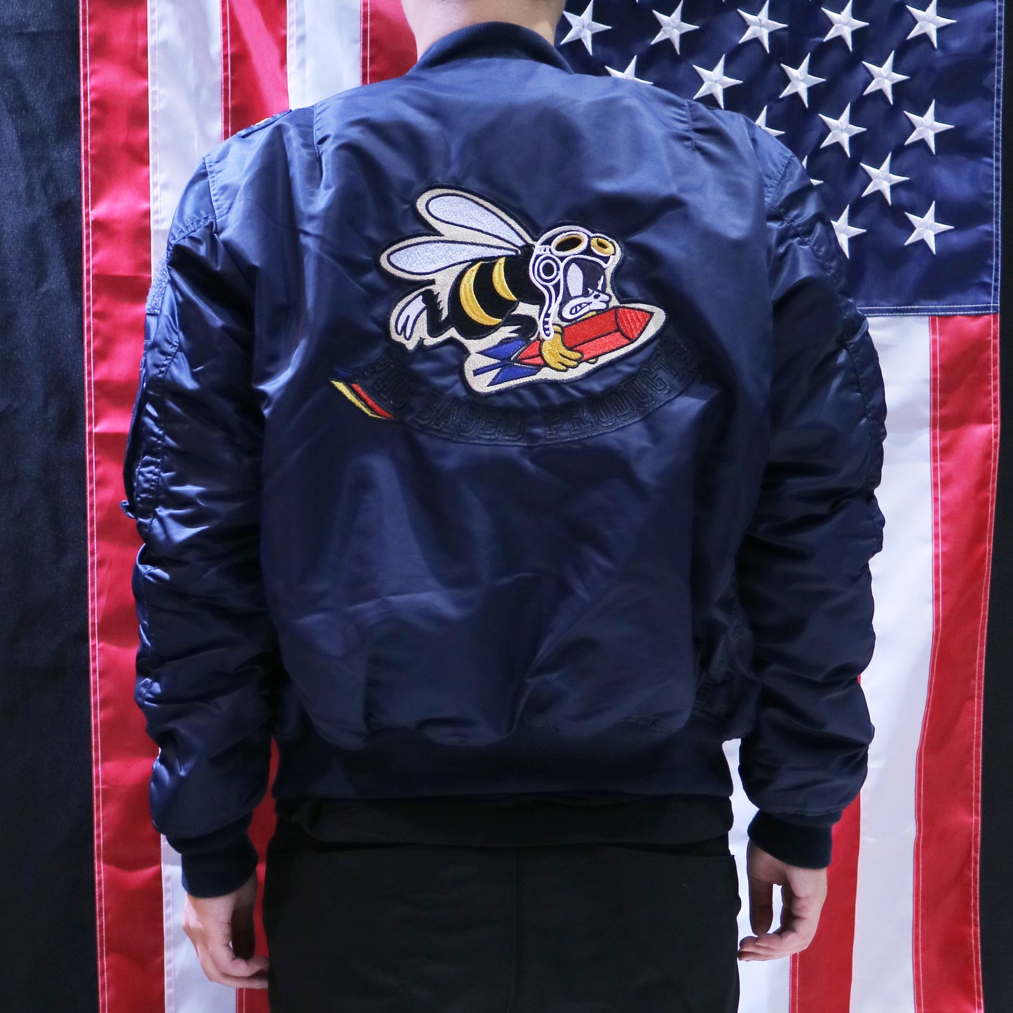 VANCEFLY MA-1 Flight Jacket (Blue)