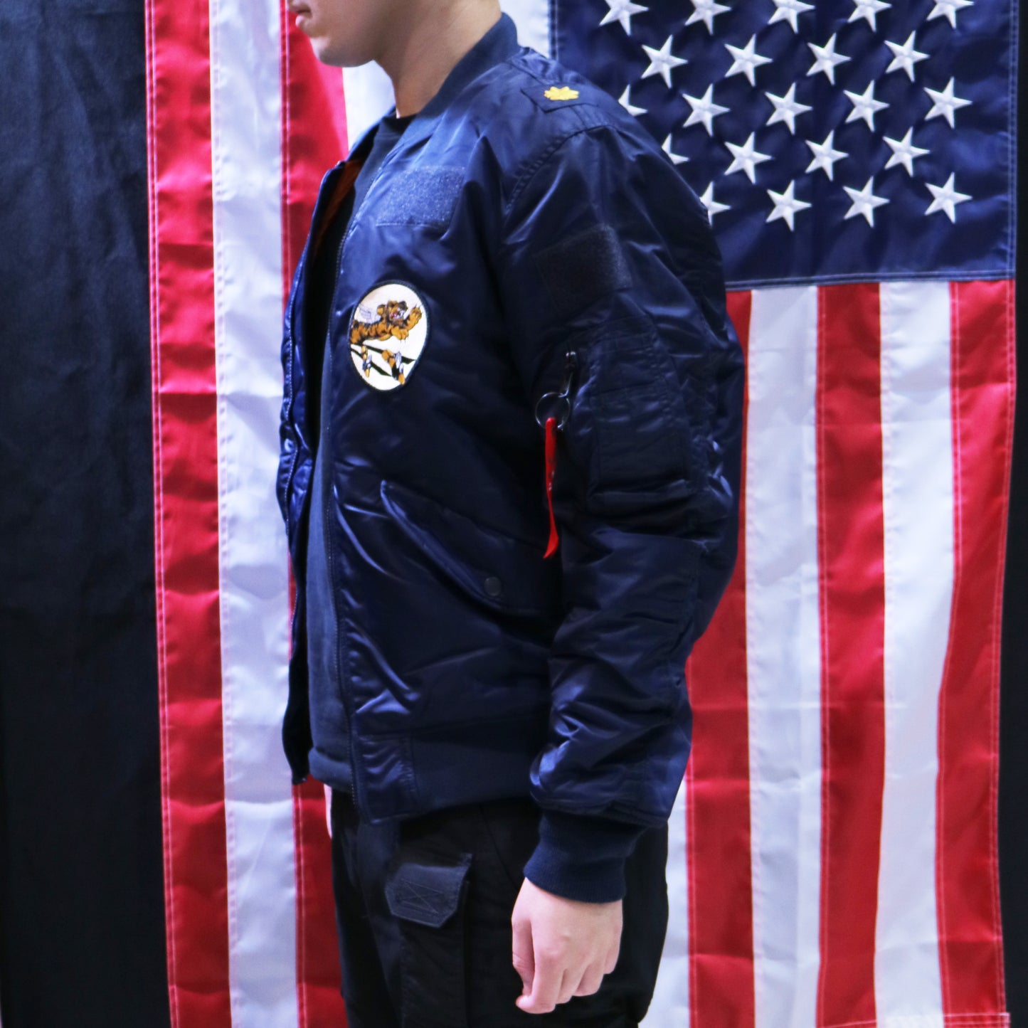 VANCEFLY MA-1 Flight Jacket (Blue)