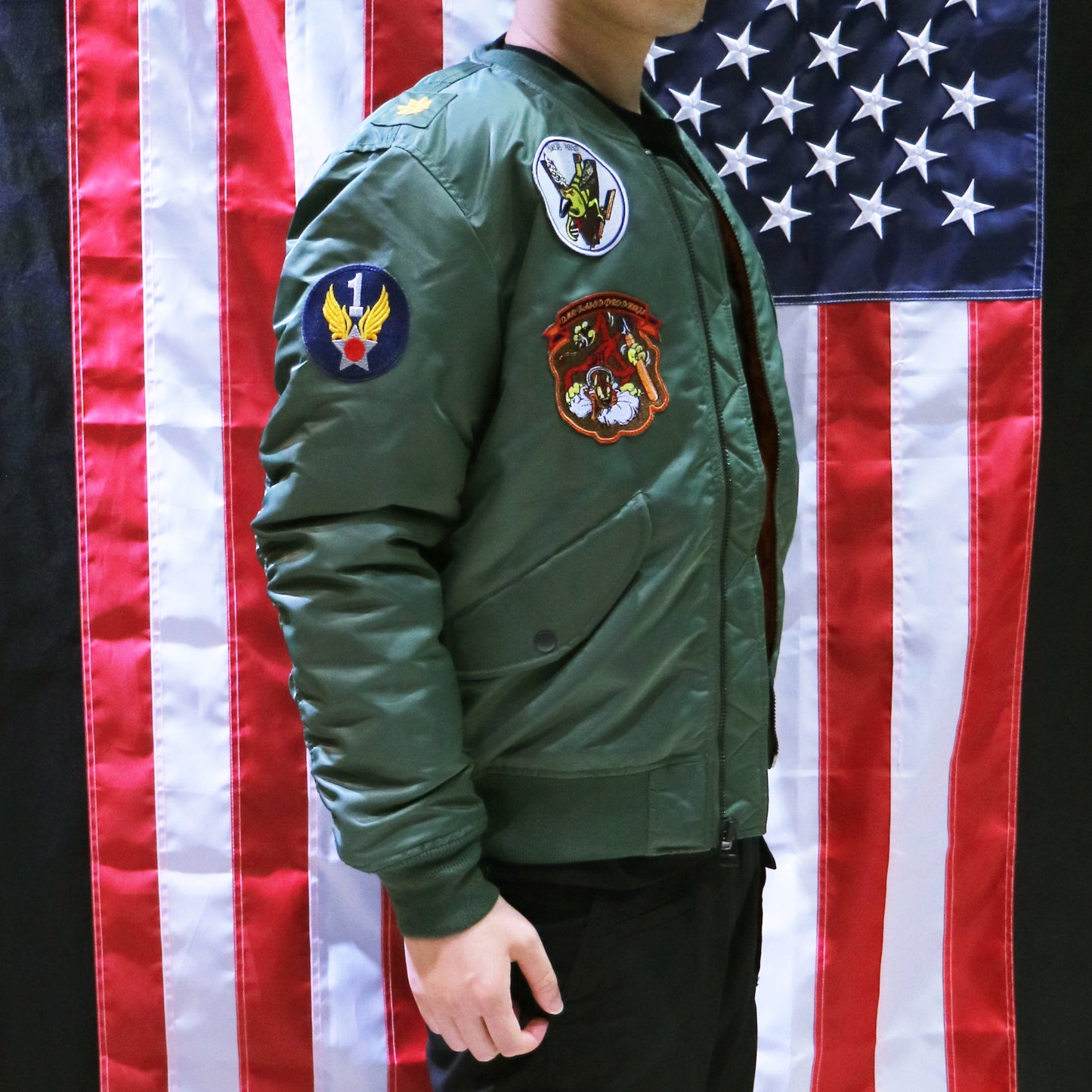 VANCEFLY MA-1 Flight Jacket (Sage)