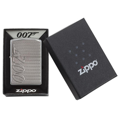 Zippo James Bond 007™ 深雕鉻光面打火機 #48
