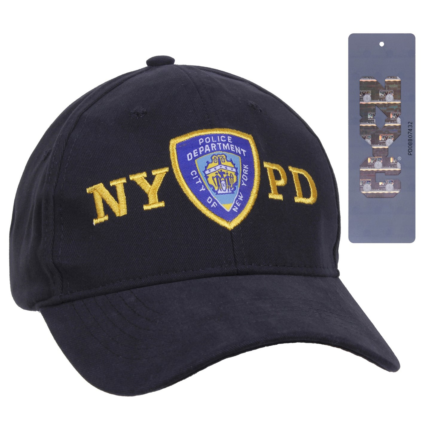 Rothco NYPD 官方授權徽章低帽冠刺繡帽