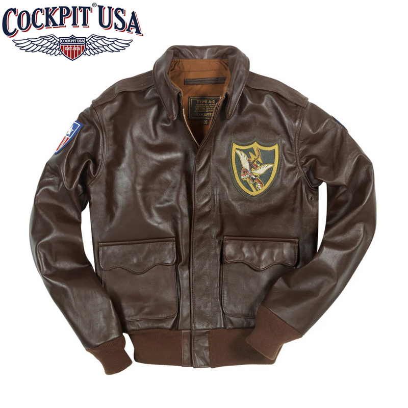 Cockpit 1940s Horsehide A-2 Flight Jacket - Flying Tiger 23rd