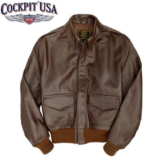 Cockpit USA WWII Reissue A-2 Leather Flight Jacket