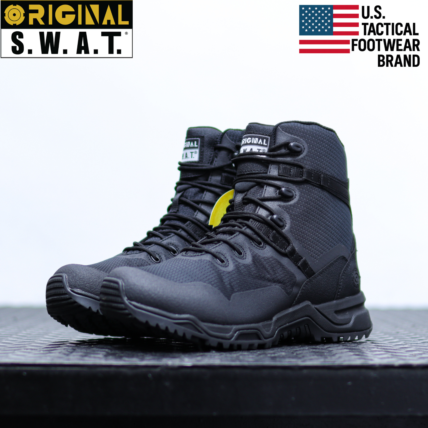 Original S.W.A.T. Alpha Fury 8" 防滑耐油輕便側拉鍊戰術靴