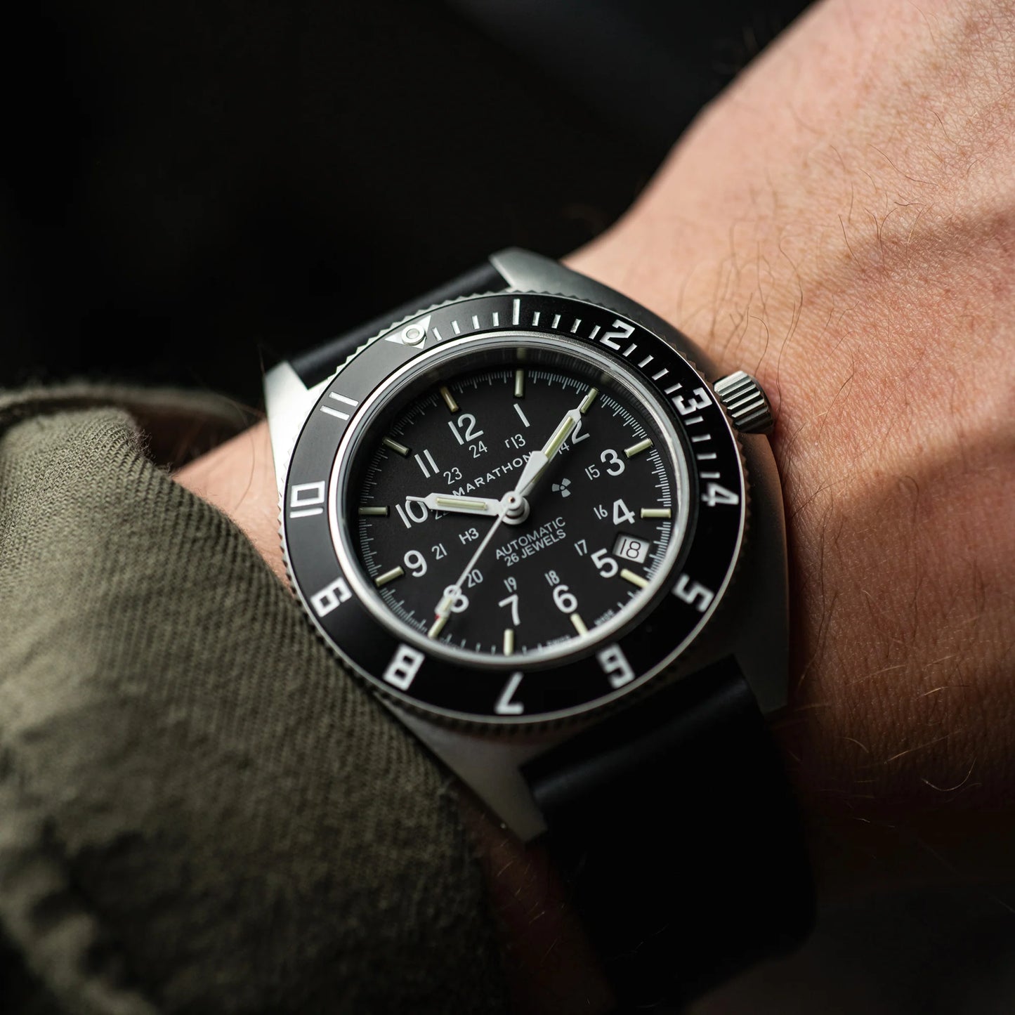 Marathon 41mm SSNAV-D AUTO Type II - Pilot's Automatic on Nylon DEFSTAN