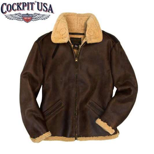 Cockpit B-6 Shearling Bomber Jacket