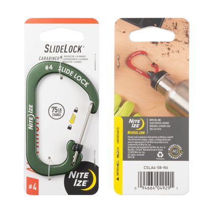 Nite Ize SlideLock® 鋁製登山扣 - 輕便耐用，安全鎖定