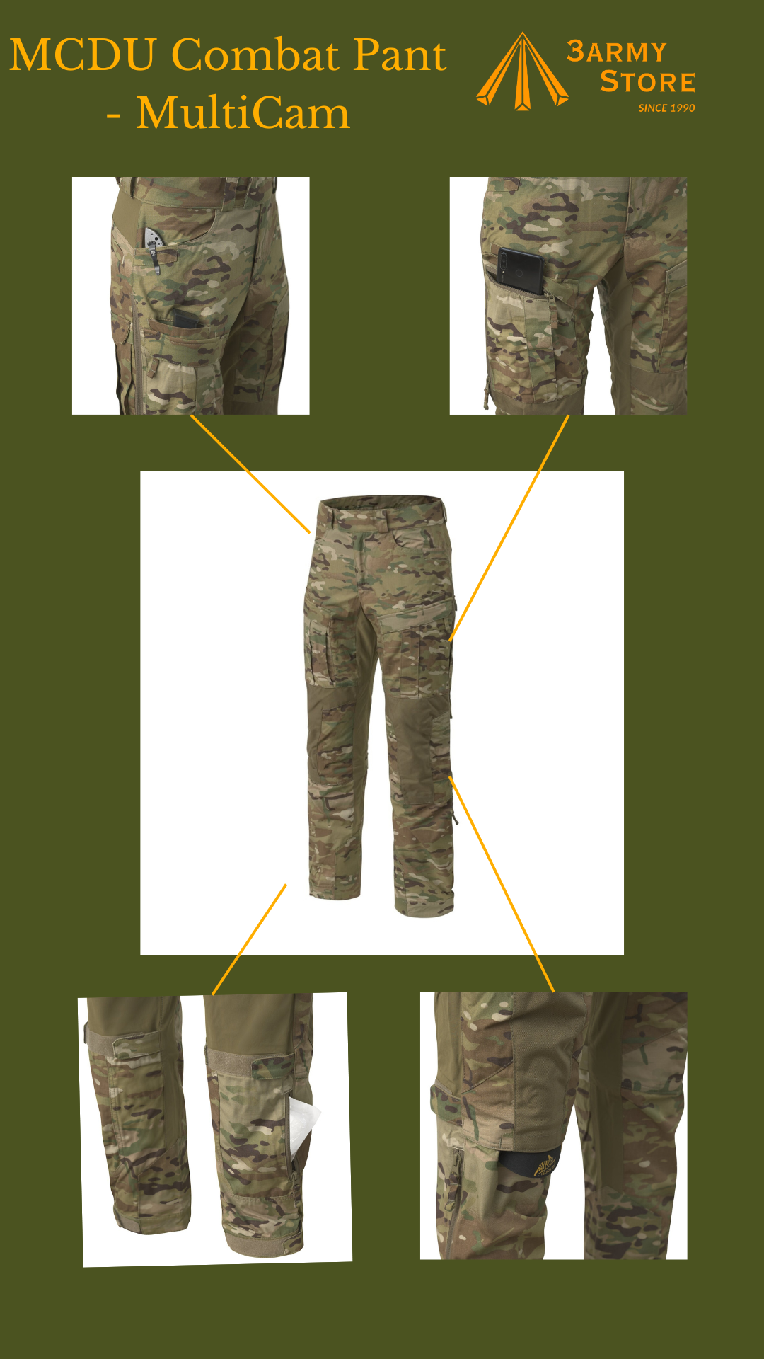 Helikon MCDU Tactical Pants - Ideal for Modern Combat and Outdoor