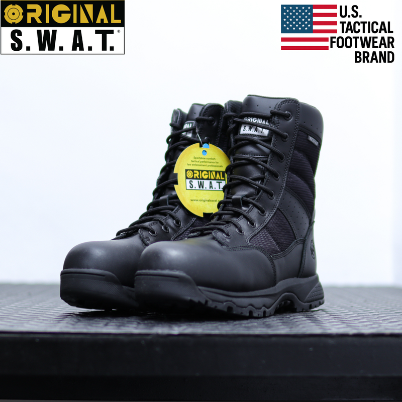 Original S.W.A.T. Metro 9" Side-Zip 防水安全頭戰術靴