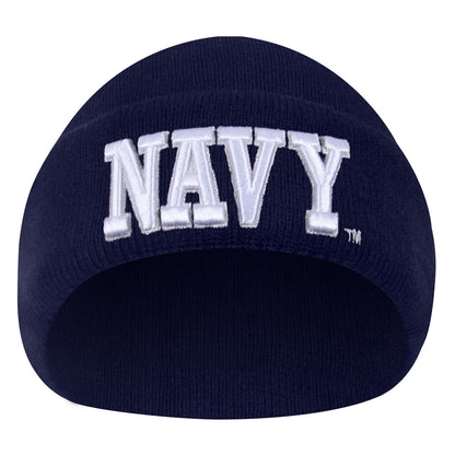 Rothco Deluxe Navy Embroidered Watch Cap — Double-Layer Acrylic Thermal Beanie