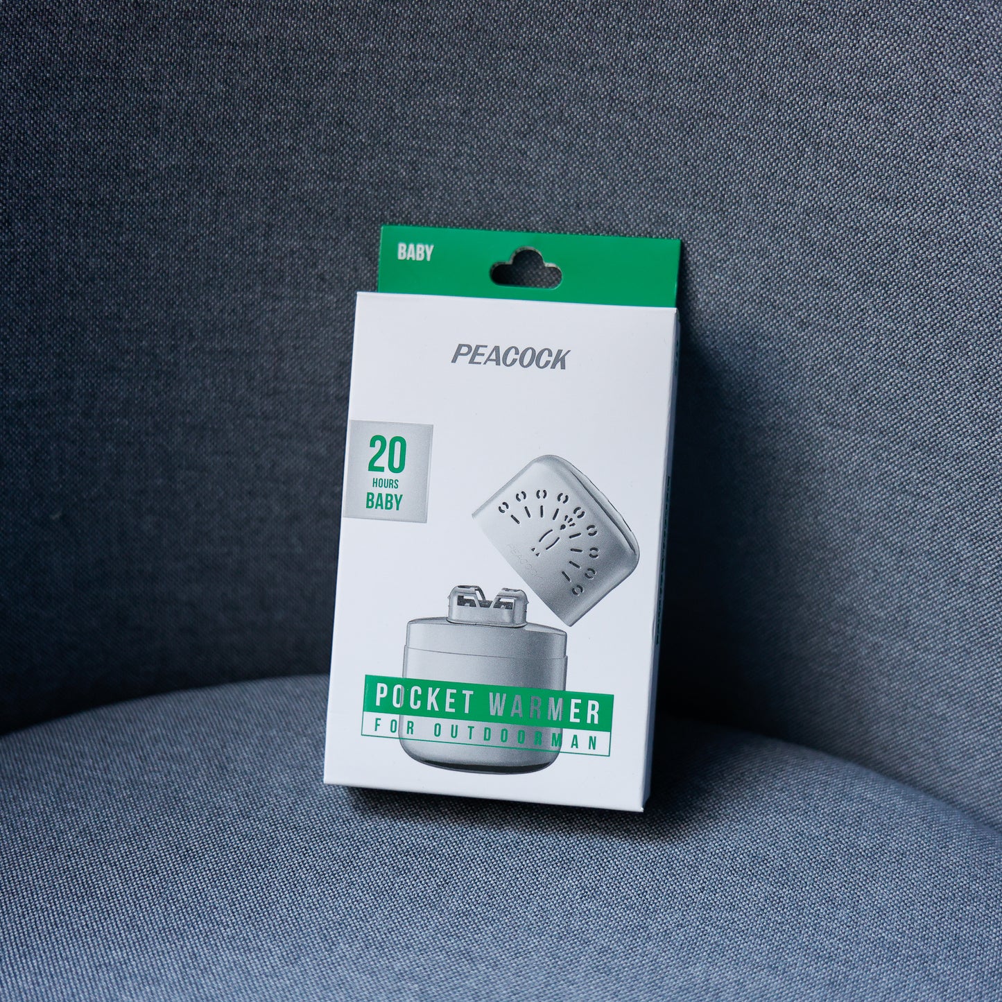 Peacock 可重用口袋暖手器 - 持久溫暖 - 白金觸媒技術