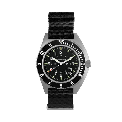 Marathon 41MM Steel Navigator with Date (SSNAV-D) on Nylon DEFSTAN