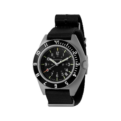 Marathon 41MM Steel Navigator with Date (SSNAV-D) on Nylon DEFSTAN