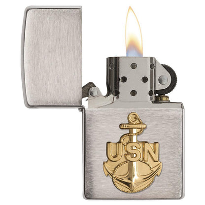 Zippo USN 鍍鉻防風打火機 #6