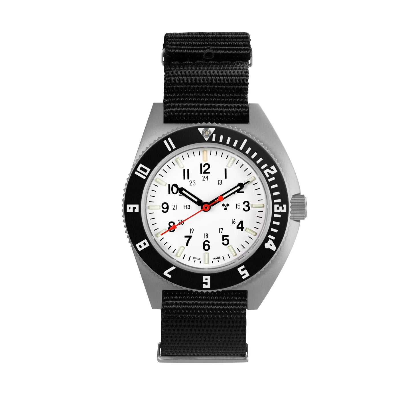 Marathon 41MM Arctic Steel Navigator (SSNAV) on Nylon DEFSTAN