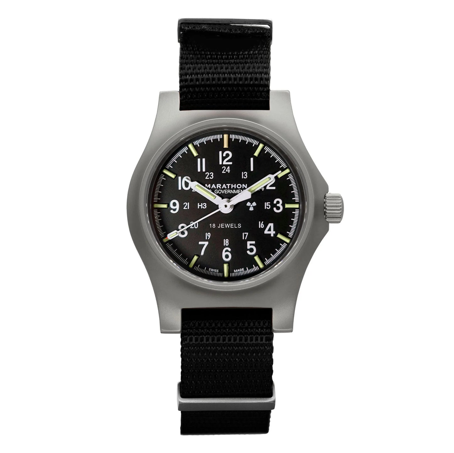 Marathon 36mm Officer's Mechanical (GPM) on Nylon DEFSTAN