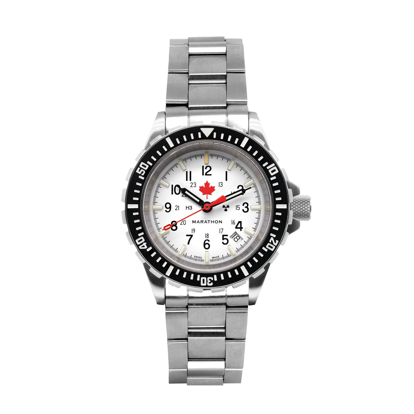 Marathon 41mm GSAR® Arctic Edition, Red Maple, Type II - Diver's Automatic with Stainless Steel Bracelet