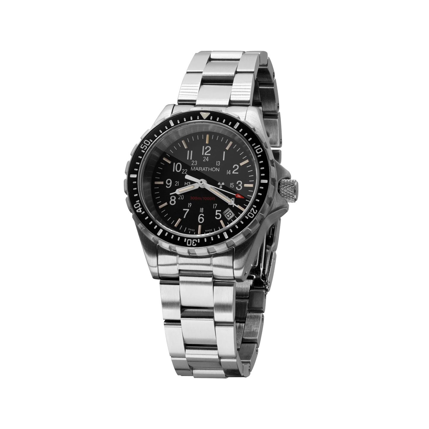 Marathon 41mm Diver's Quartz (TSAR) with Stainless Steel Bracelet