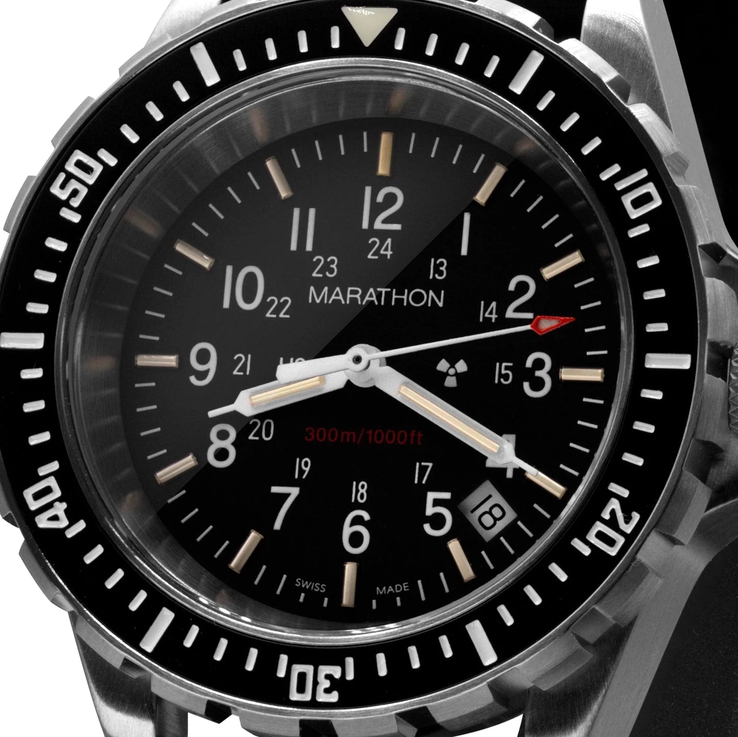 Marathon 41mm Diver's Quartz (TSAR) with Stainless Steel Bracelet