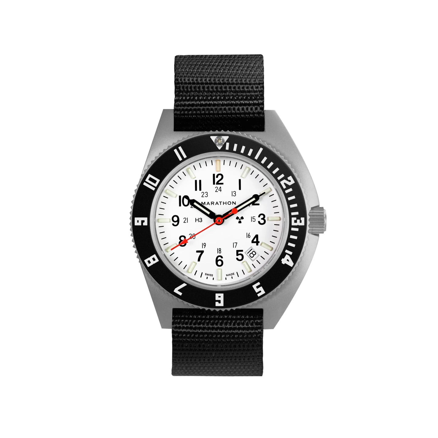 Marathon 41MM Arctic Steel Navigator with Date (SSNAV-D)