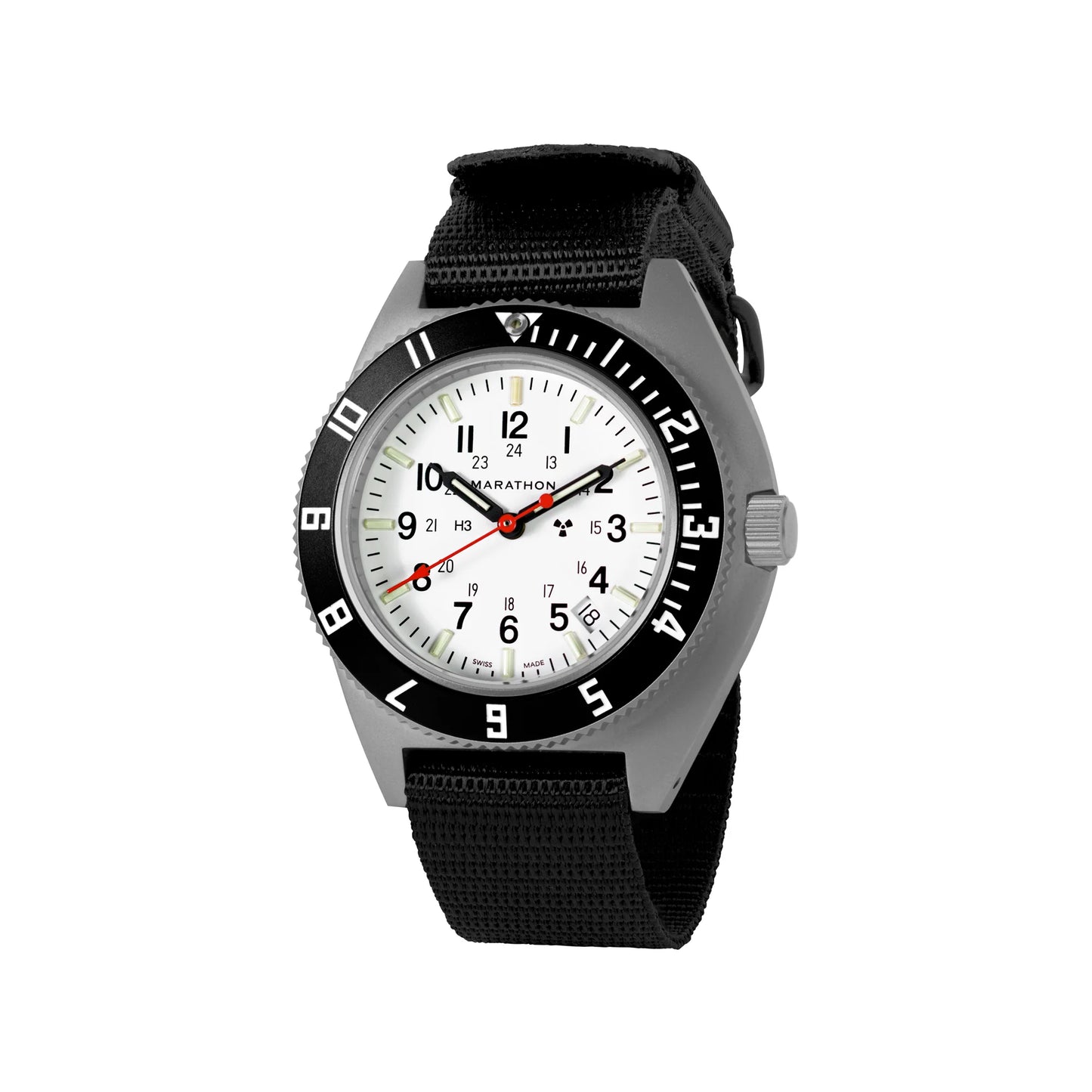 Marathon 41MM Arctic Steel Navigator with Date (SSNAV-D)