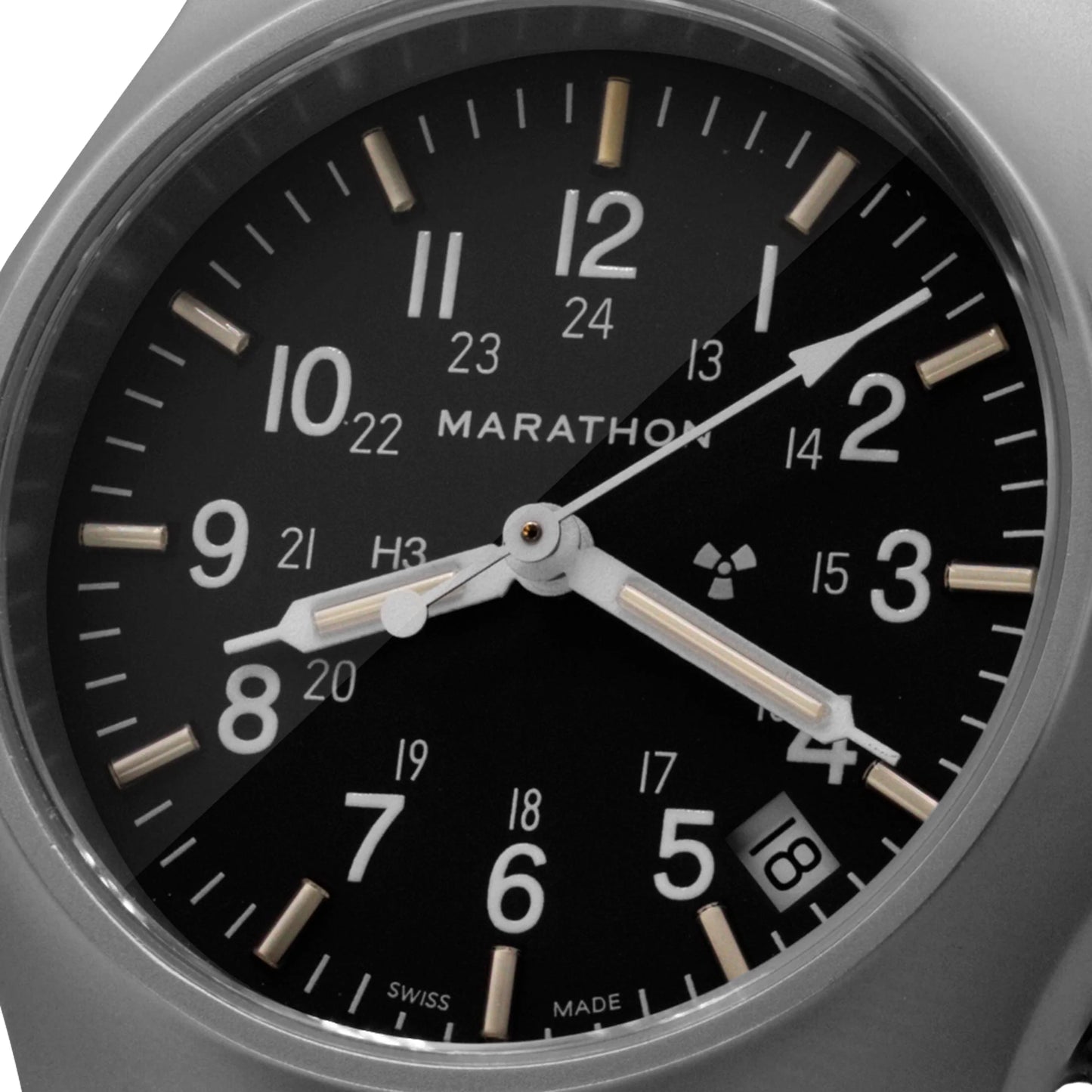 Marathon 36mm Officer's Quartz w/ Date (GPQ-D) on Ballistic Nylon