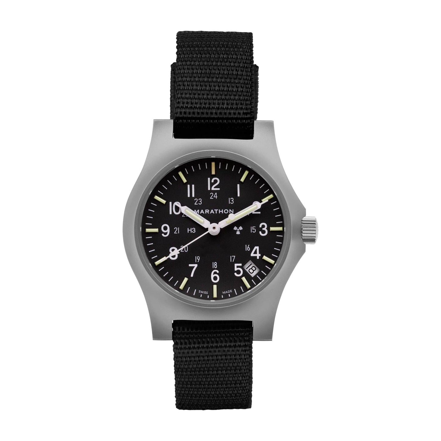 Marathon 36mm Officer's Quartz w/ Date (GPQ-D) on Ballistic Nylon