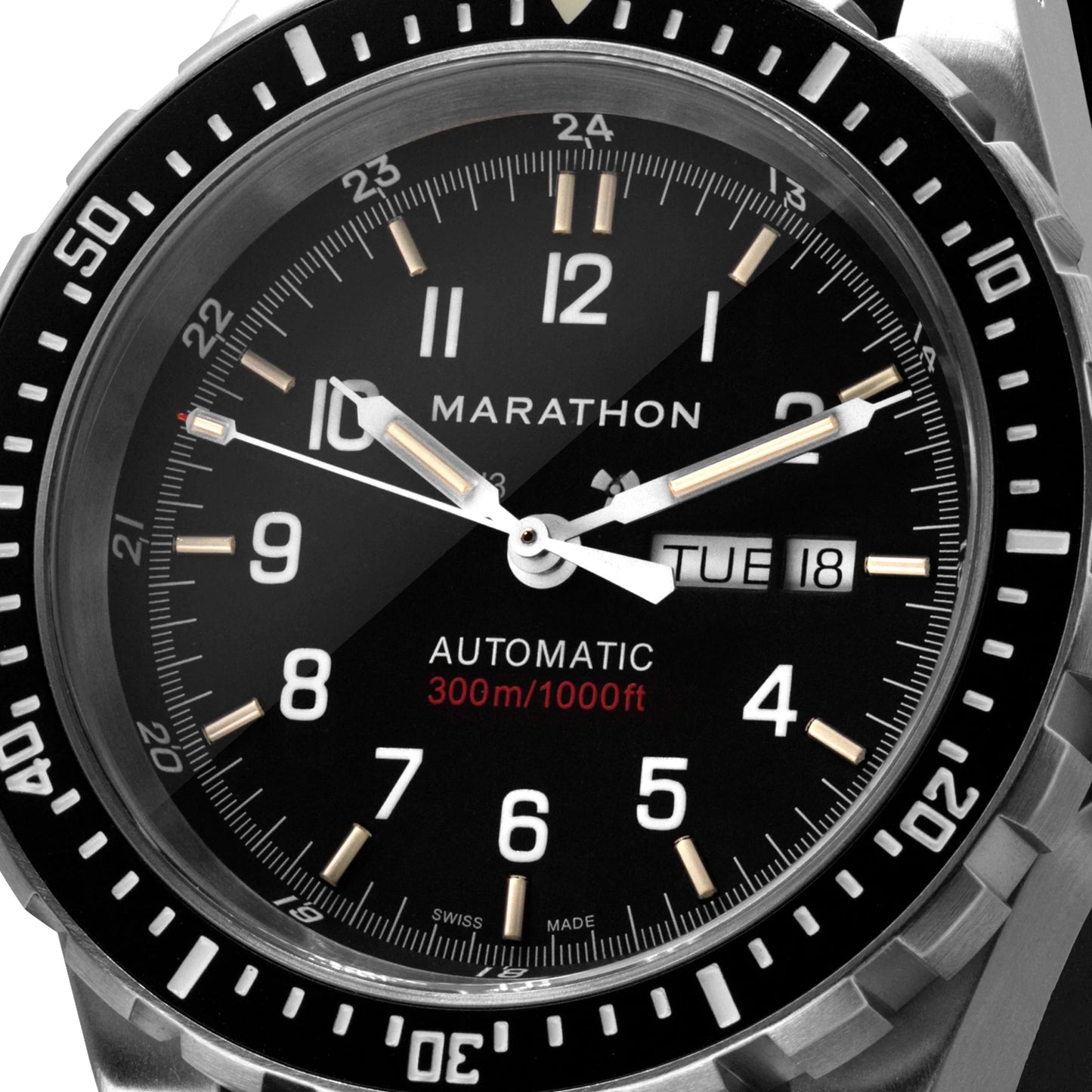Marathon 46mm Jumbo Day/Date Diver's Automatic (JDD) with Stainless Steel Bracelet
