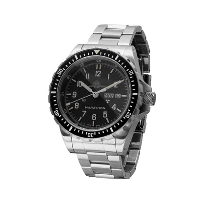 Marathon 46mm Official IDF YAMAM™ Jumbo Day/Date Diver's Automatic (JDD) with YAMAN Stainless Steel Bracelet