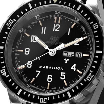 Marathon 46mm Official IDF YAMAM™ Jumbo Day/Date Diver's Automatic (JDD) with YAMAN Stainless Steel Bracelet