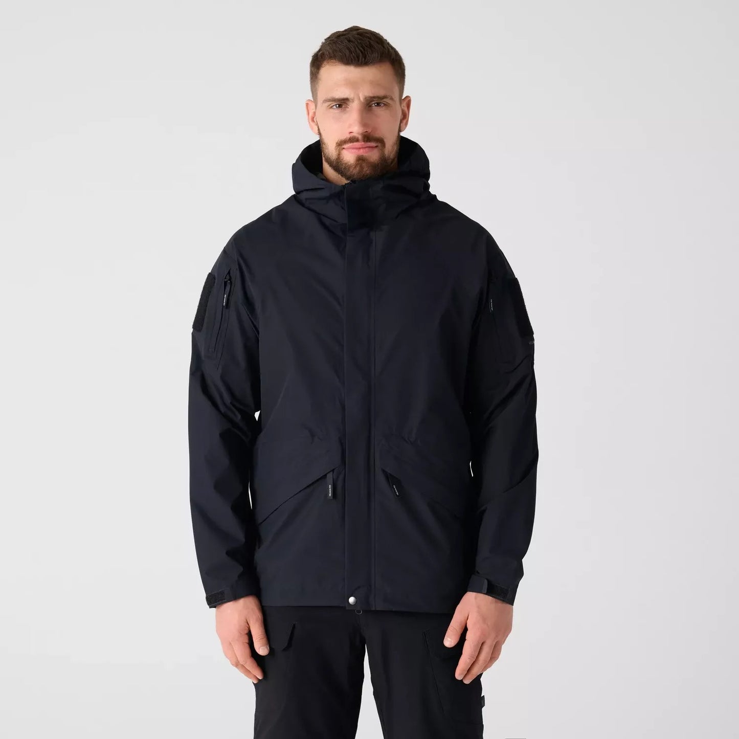 Helikon Chinook Black 20K 防水風褸正面
