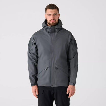 Helikon Chinook Shadow Grey 防水風褸正面