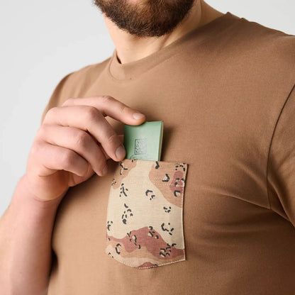 Helikon 6 Color Desert Pocket T 恤車線細節
