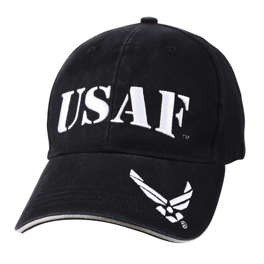 Rothco USAF 官方授權 復古洗水低帽冠刺繡帽