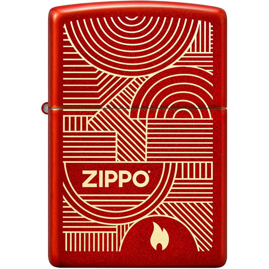 Zippo Metallic Red 雷射雕刻設計 #73