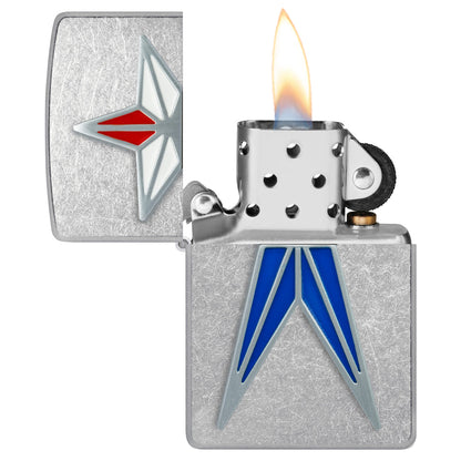 Zippo Red, White & Blue Star Lighter #87