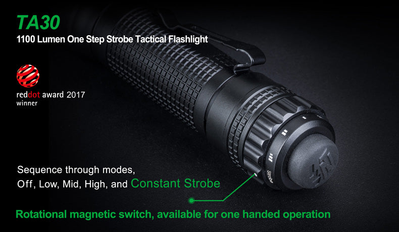 NEXTORCH TA30 One-Step-Strobe Tactical Flashlight