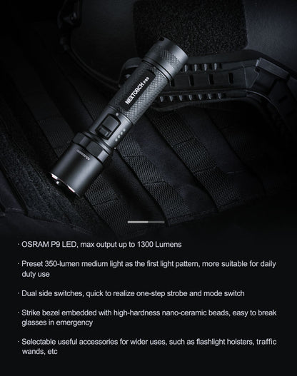 NEXTORCH P80 One-step Strobe Duty Flashlight