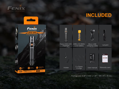 Fenix LD32 UVC Portable Outdoor Flashlight
